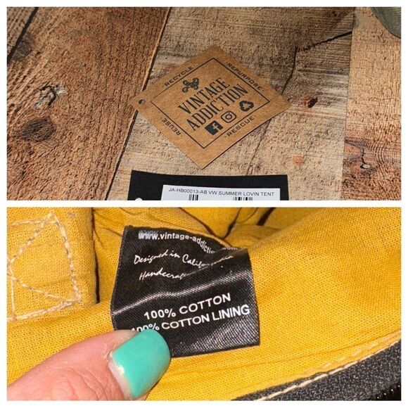 Vintage Addiction Purse/Bag Crossbody Summer Lovin Tent Recycled Military Tents - Picture 5 of 13